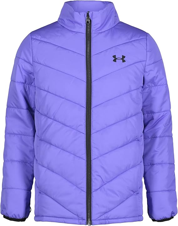 Under Armour Girls 3-in-1 Jacket, Removable Hood & Liner, Windproof Water Repellant