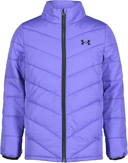 Under Armour Girls 3-in-1 Jacket, Removable Hood & Liner, Windproof Water Repellant