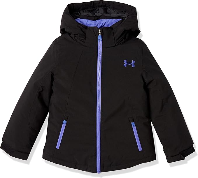 Under Armour Girls 3-in-1 Jacket, Removable Hood & Liner, Windproof Water Repellant