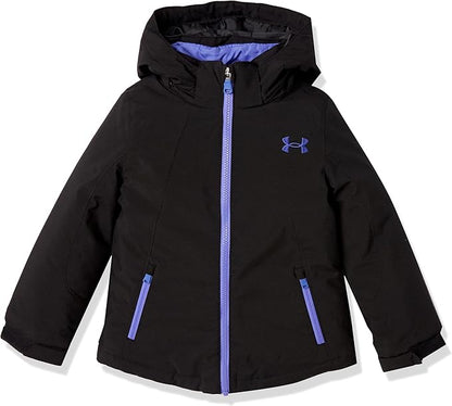 Under Armour Girls 3-in-1 Jacket, Removable Hood & Liner, Windproof Water Repellant